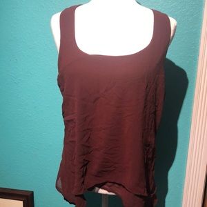 White House Black Market maroon shell